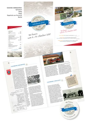 Grafische Gestaltung »Jubiläum 1200 Jahre Straßlach-Dingharting«