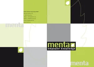 Geschäftsausstattung, Logo-Entwicklung menta GmbH, München