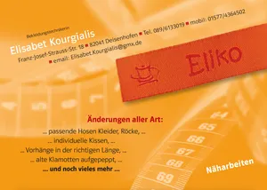 Postkartenkampagne Nähstudio Oberhaching